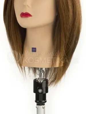 Značkový Labor Pro Cvičná hlava - 100% pravých vlasů Tmavá blond 30cm
