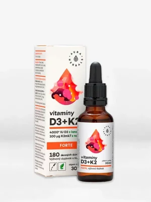 Oblíbený Vitamíny D3 4000 IU + K2 Forte (kvapky)