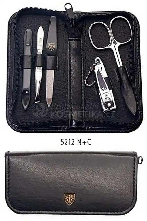 Dokud Zásoby Vydrží Kellermann Articial Leather Black 5212 F N - Luxusní manikúra 5 dílná
