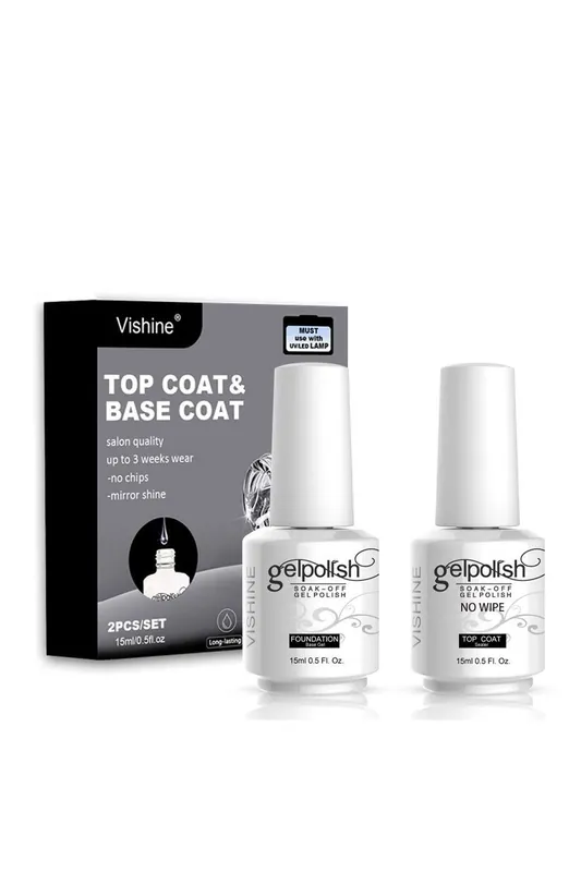 Vishine, podkladový a vrchní gel lak na nehty, 2x15 ml Cenová Bomba