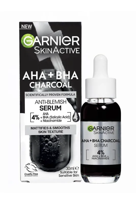 Objednat Nyní Garnier, Skin Active, AHA+BHA anti-blemish serum, 30 ml