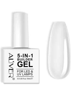 Aliver, Clear Builder Gel, Builder Base posilující gel 15 ml Rychlé Dodání