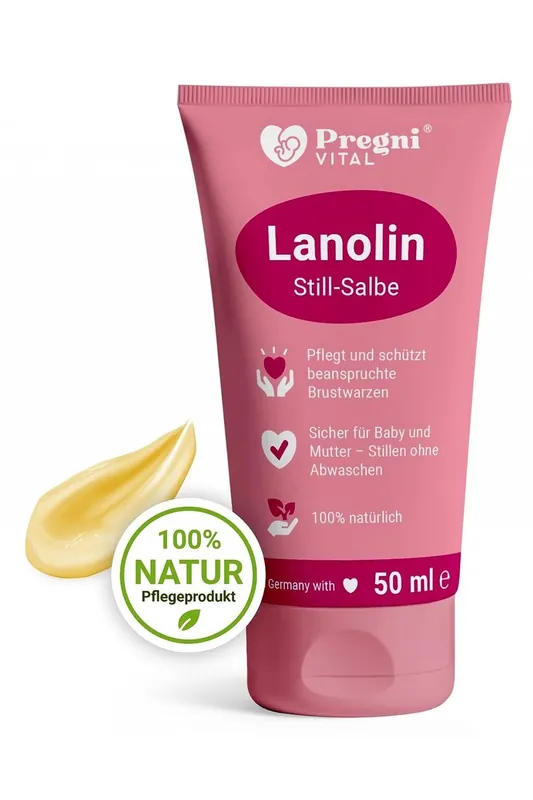 Pregni Vital Lanolin Still-Salbe 100% Natural 50ml Expresní Doručení