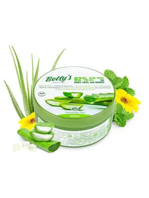 Betty's Nature Vyživující tělový gel s 92% obsahem Aloe Vera, 300ml Sezónní Sleva