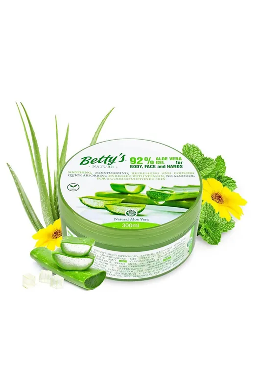 Betty's Nature Vyživující tělový gel s 92% obsahem Aloe Vera, 300ml Sezónní Sleva
