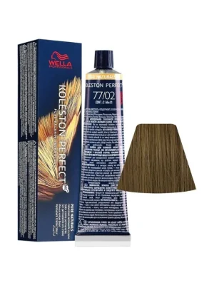 Cenově Výhodný Wella Koleston Perfect ME+, odstín Pure naturals 77/02, 60 ml-Středně blond