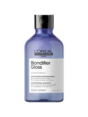 Vrácení Zdarma L’Oréal Professionnel Blondifier Gloss zkrášlující a regenerační šampon pro zesvětlené vlasy
