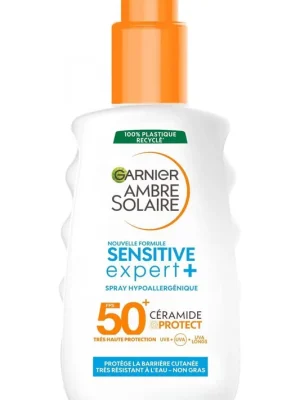 Garnier Ambre Solaire Sensitive Expert+ - Hypoalergenní sprej na opalováníFPS50+, 150ml Finální Výprodej