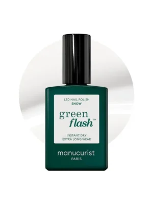 Manucurist Green Flash gel lak na nehty, odstín Snow, 15 ml Nakupujte Hned