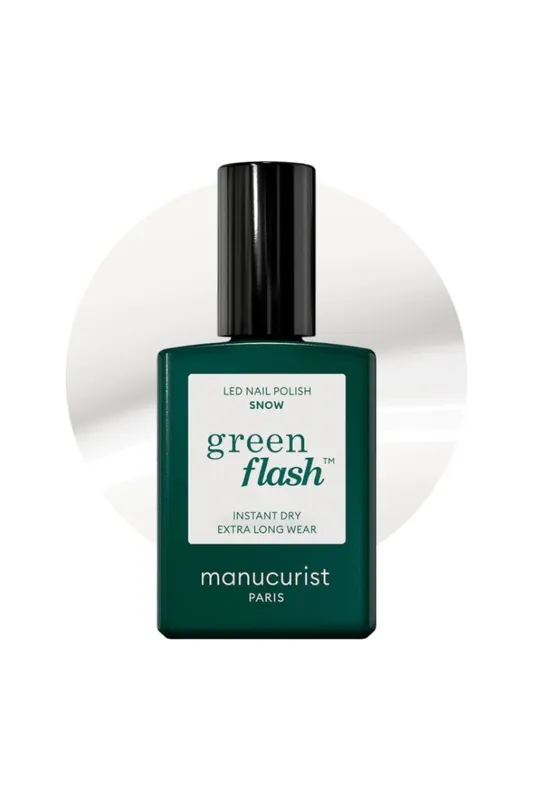 Manucurist Green Flash gel lak na nehty, odstín Snow, 15 ml Nakupujte Hned