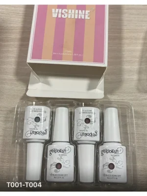 Nejlepší Volba Vishine 8ml 4ks gel lak na nehty T001 - T004