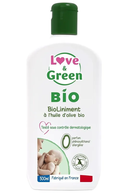 Love & Green BIO Liniment pro citlivou dětskou pokožku 500ml Hit Sezóny