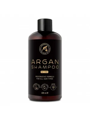 Šampon s arganovým olejem pro muže s pumpičkou, 480 ml Sleva