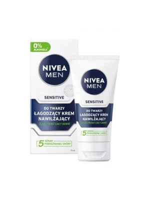 Poslední Šance Nivea, zklidňující hydratační krém na obličej pro muže Sensitive, 75 ml