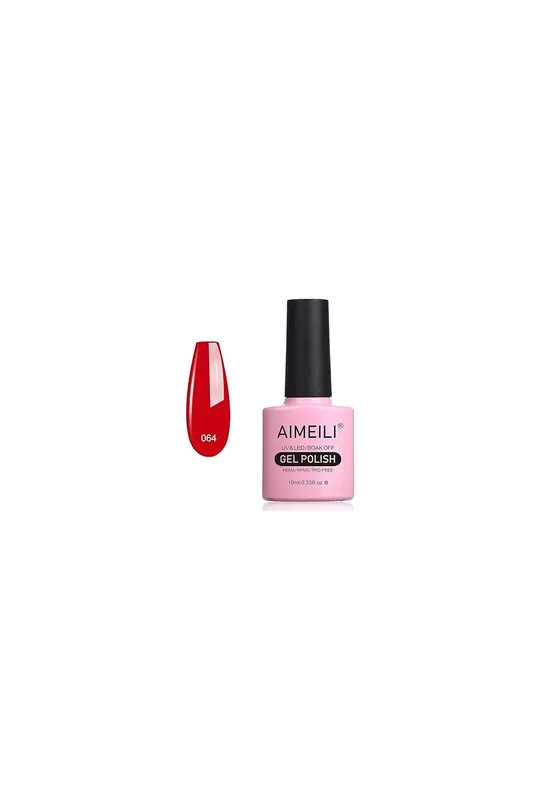 Top Prodej AIMEILI červený gelový lak na nehty - Pillar Box Red (064) 10ml