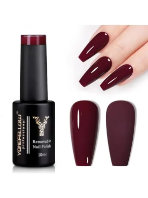 YOKE FELLOW Gel Nail Polish 10ml AB008 Red brown Bezpečná Platba