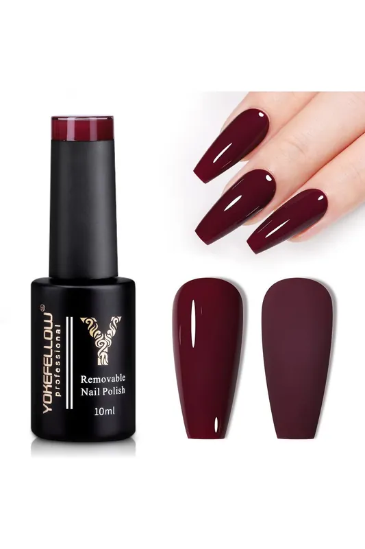 YOKE FELLOW Gel Nail Polish 10ml AB008 Red brown Bezpečná Platba