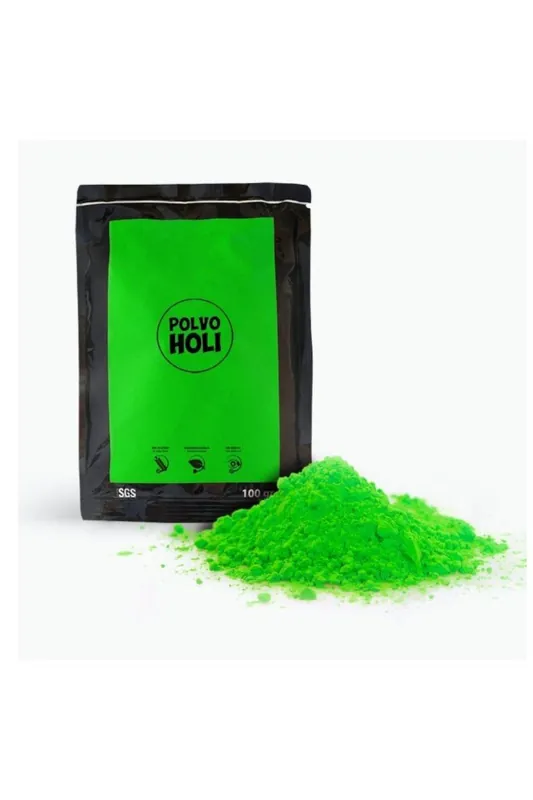 POLVO HOLI PARTY 100 gr - VERDE - Líčení na obličej Nízká Cena