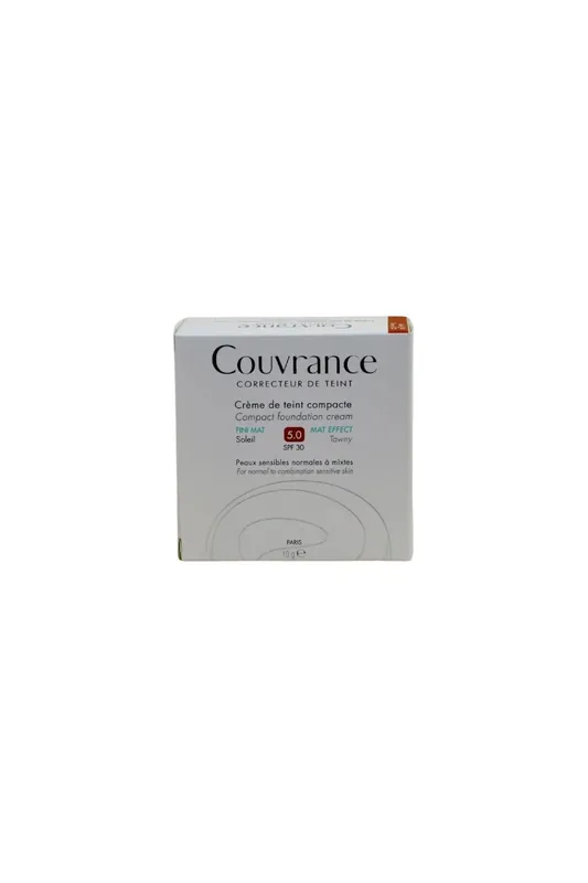 Avene Couvrance Kompaktní make-up s SPF30, 5.0 Soleil, 10g Akční Nabídka