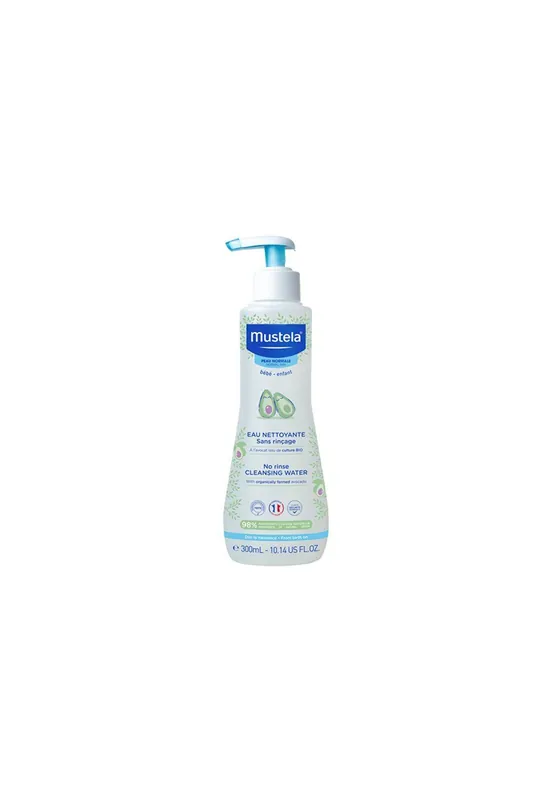 Detská bezoplachová BIO čistiaca voda s avokádom Mustela Water, 300ml Koupit Online