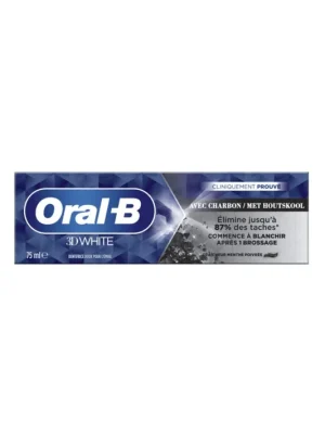 Rychlé Dodání Oral-B 3D White s aktivním uhlím 75ml (bez krabičky)