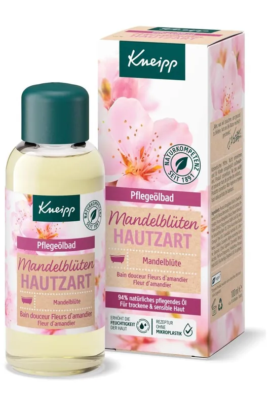 Objednat Nyní Kneipp vyživující olejová koupel, mandlový květ, šetrná k pokožce, 100 ml