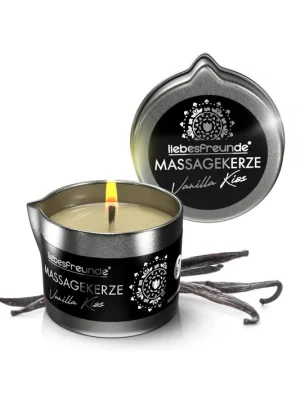 Masážní svíčka Liebesfreunde® Organic Vanilla Kiss 50ml Vysoce Kvalitní