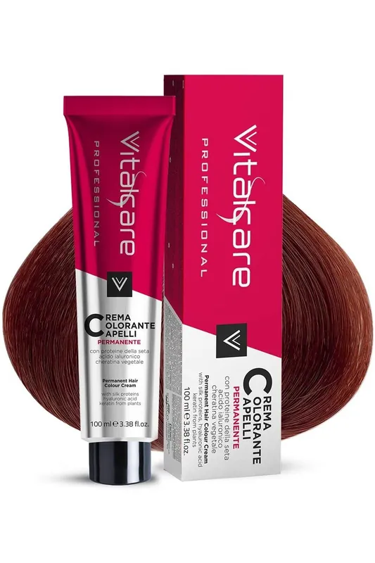 VITALCARE 100 ML NO. 5/56 VENETIAN RED PROFESIONÁLNÍ HEDVÁBNÝ PROTEINOVÝ KRÉM NA VLASY Výprodej