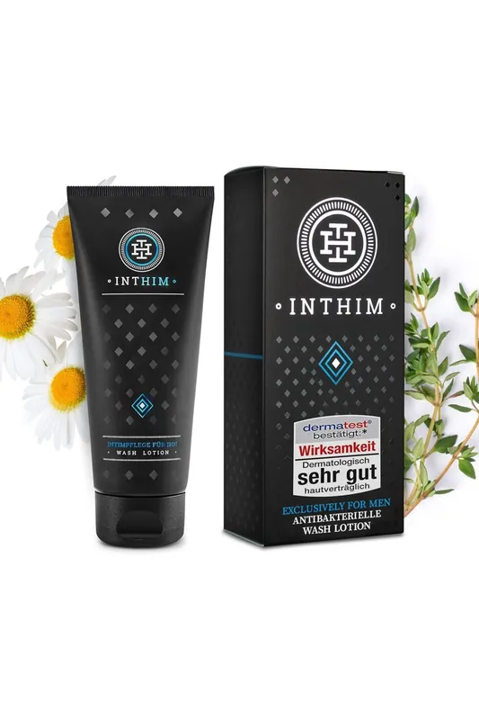 IntHim Antibakteriální intimní mycí mléko pro muže 200 ml-bez krabice Časově Omezené