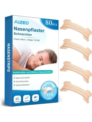 Sleva AIZEO Náplasti proti chrápání Balení 80 ks-nekompletní balení