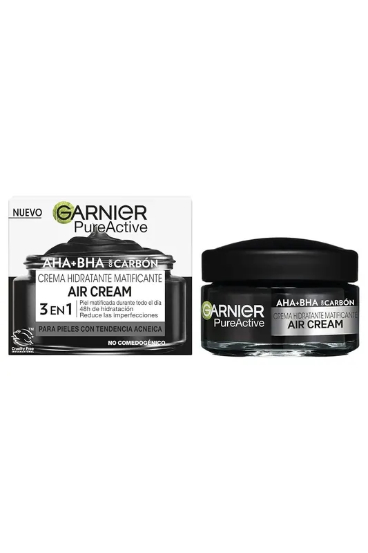 Nakupujte Hned Garnier PureActive matující hydratační krém s aktivním uhlím AHA+BHA 50 ml