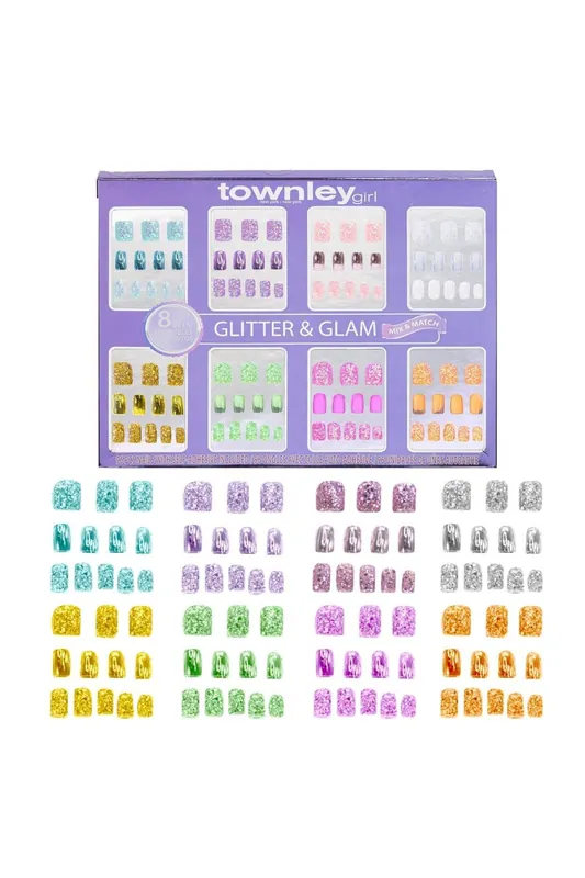 Omezená Nabídka Townley Girl 96 PC Press-On Nails Set, Glitter and Glamour
