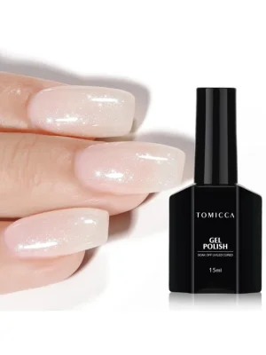 Akční Cena TOMICCA Bílý růžový gelový lak na nehty GB64, 15ml
