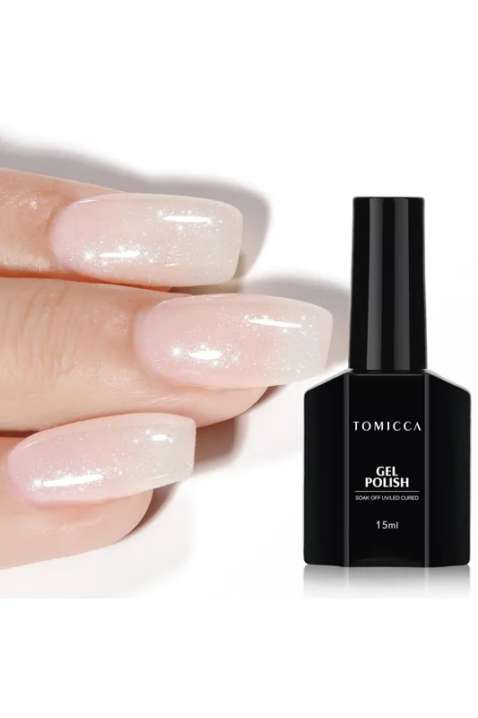 Akční Cena TOMICCA Bílý růžový gelový lak na nehty GB64, 15ml