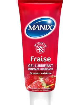 Omezená Nabídka Manix Intimní lubrikační gel Jahoda 80 ml