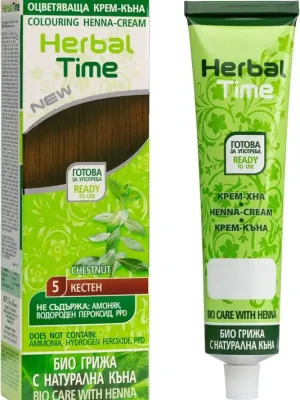 Sleva Herbal Time - Henna - 5 Chestnut, 75ml