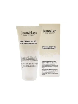 Jean & Len Regenerační denní krém SPF15 Arganový olej a retinol, na první vrásky 50 ml Značkový