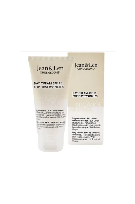 Jean & Len Regenerační denní krém SPF15 Arganový olej a retinol, na první vrásky 50 ml Značkový