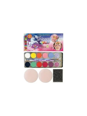 Zlevněný Eulenspiegel - Paleta pro malování na obličej Sweet Unicorn 12 fareb