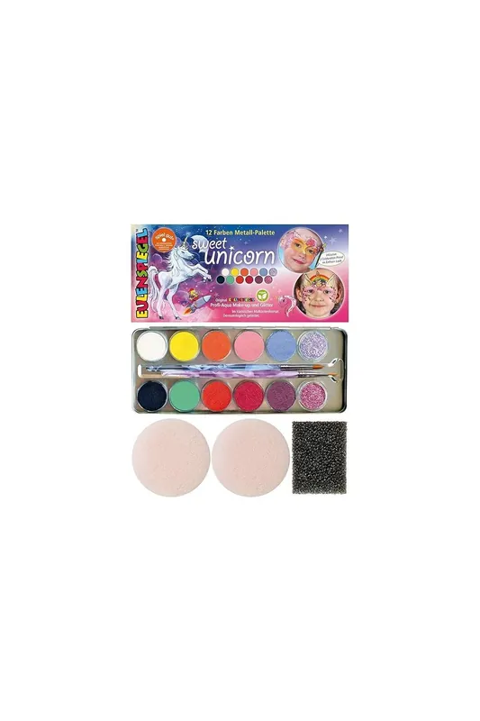 Zlevněný Eulenspiegel - Paleta pro malování na obličej Sweet Unicorn 12 fareb