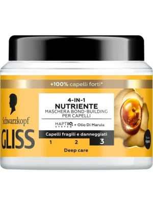 Schwarzkopf Gliss 4 v 1 vyživující maska pro zlepšení pevnosti vlasů 400 ml Koupit Online