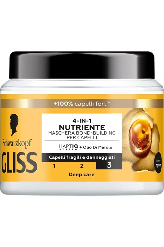 Schwarzkopf Gliss 4 v 1 vyživující maska pro zlepšení pevnosti vlasů 400 ml Koupit Online
