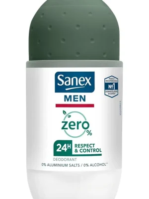 Sanex Men Zero% Respect & Control, pánský deodorant, roll-on 50 ml Vrácení Zdarma