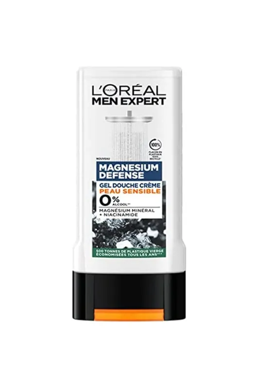 L'Oréal Paris Men Expert Magnesium Defense sprchový gel pro citlivou pokožku, 300 ml Víkendová Akce
