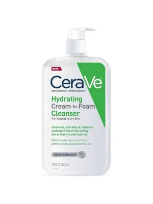 Sleva CeraVe - Hydratační krémová čisticí pěna, 473 ml (poškozený aplikátor)