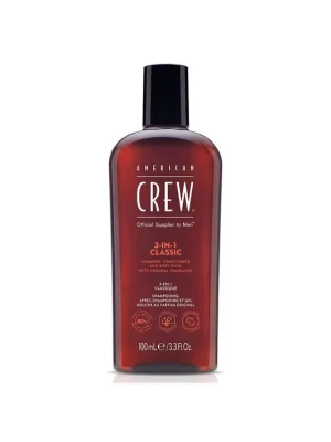 Doprava Zdarma American crew Klasický šampon, kondicionér a tělové mléko 3v1 100 ml