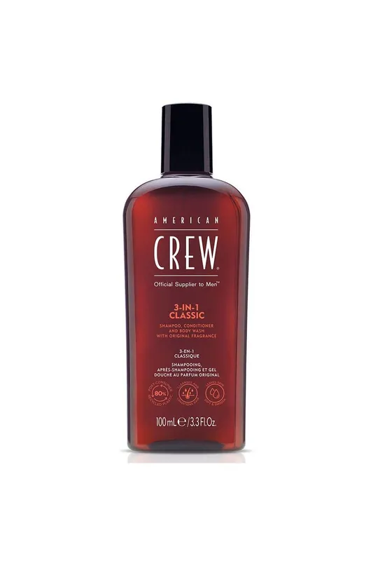 Doprava Zdarma American crew Klasický šampon, kondicionér a tělové mléko 3v1 100 ml