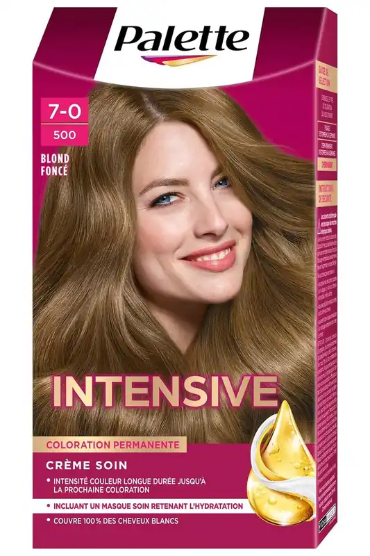 Schwarzkopf Palette INTENSIVE permanentní barva na vlasy 7-0 500 Dark Blonde Jen Po Omezenou Doba