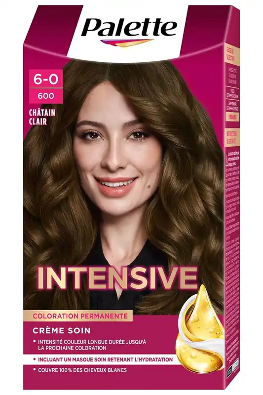 Schwarzkopf Palette INTENSIVE permanentní barva na vlasy 6-0 600 Světle hnědá Ihned K Objednání