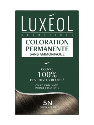 Autentický LUXEOL COLORATION- Permanentní barva na vlasy5N Svetlohnedá